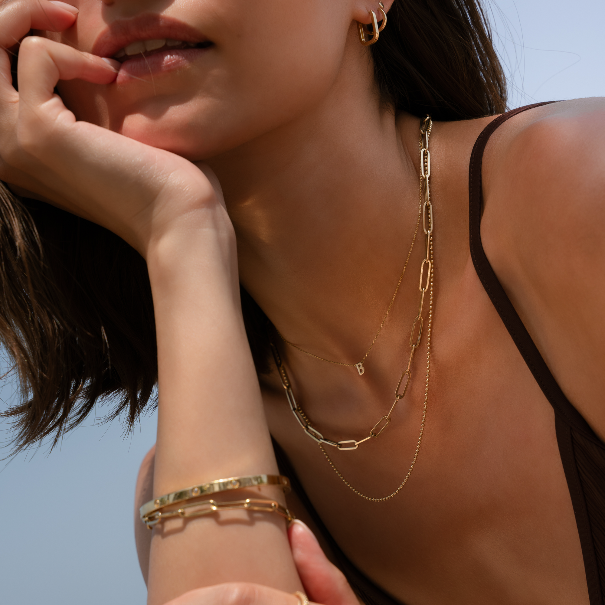 Paperclip Schakelketting Dames