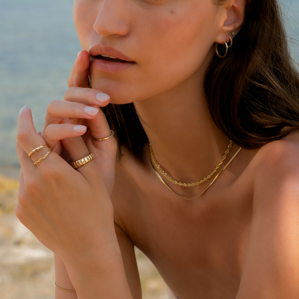 Gehamerde Stapelring