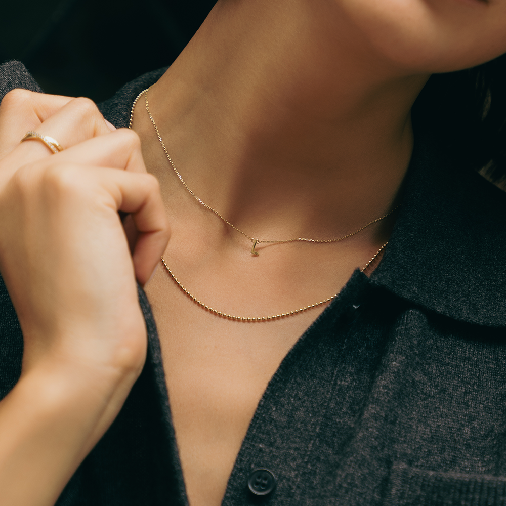 Initiaal Letter Ketting Dames