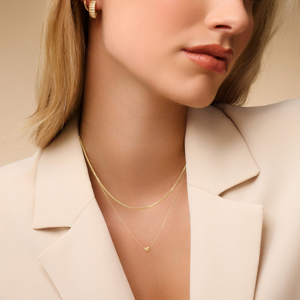 Puffy Hart Hanger Ketting Dames