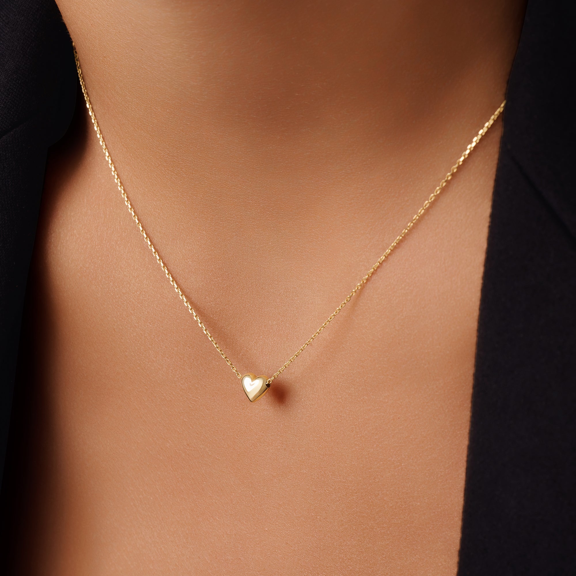 Puffy Hart Hanger Ketting Dames