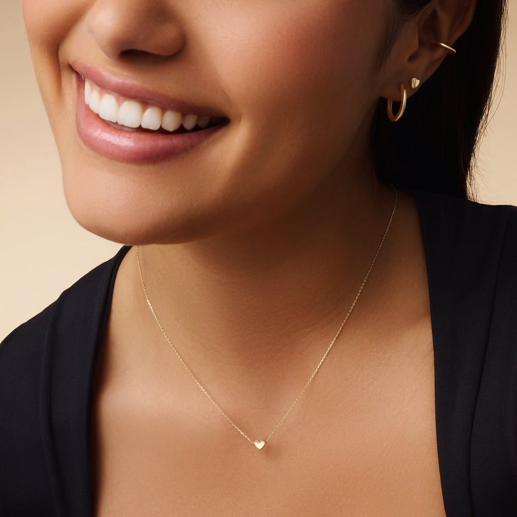 Puffy Hart Hanger Ketting Dames