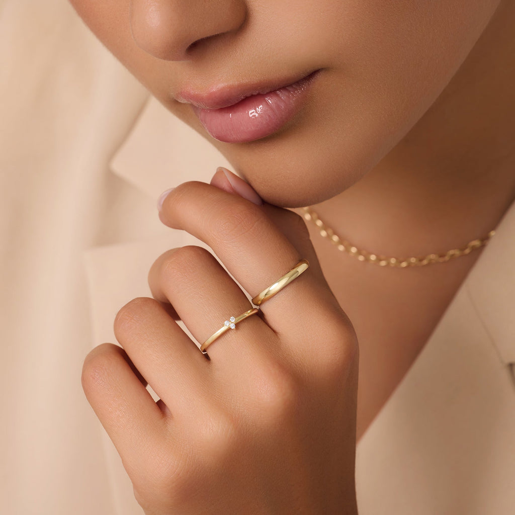 3 mm Curve Band-ring