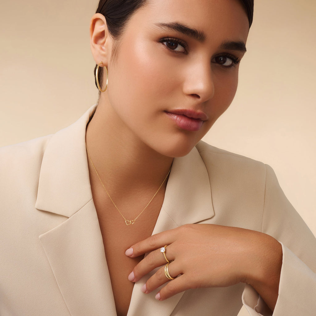 Hart Hanger Schakelketting Dames