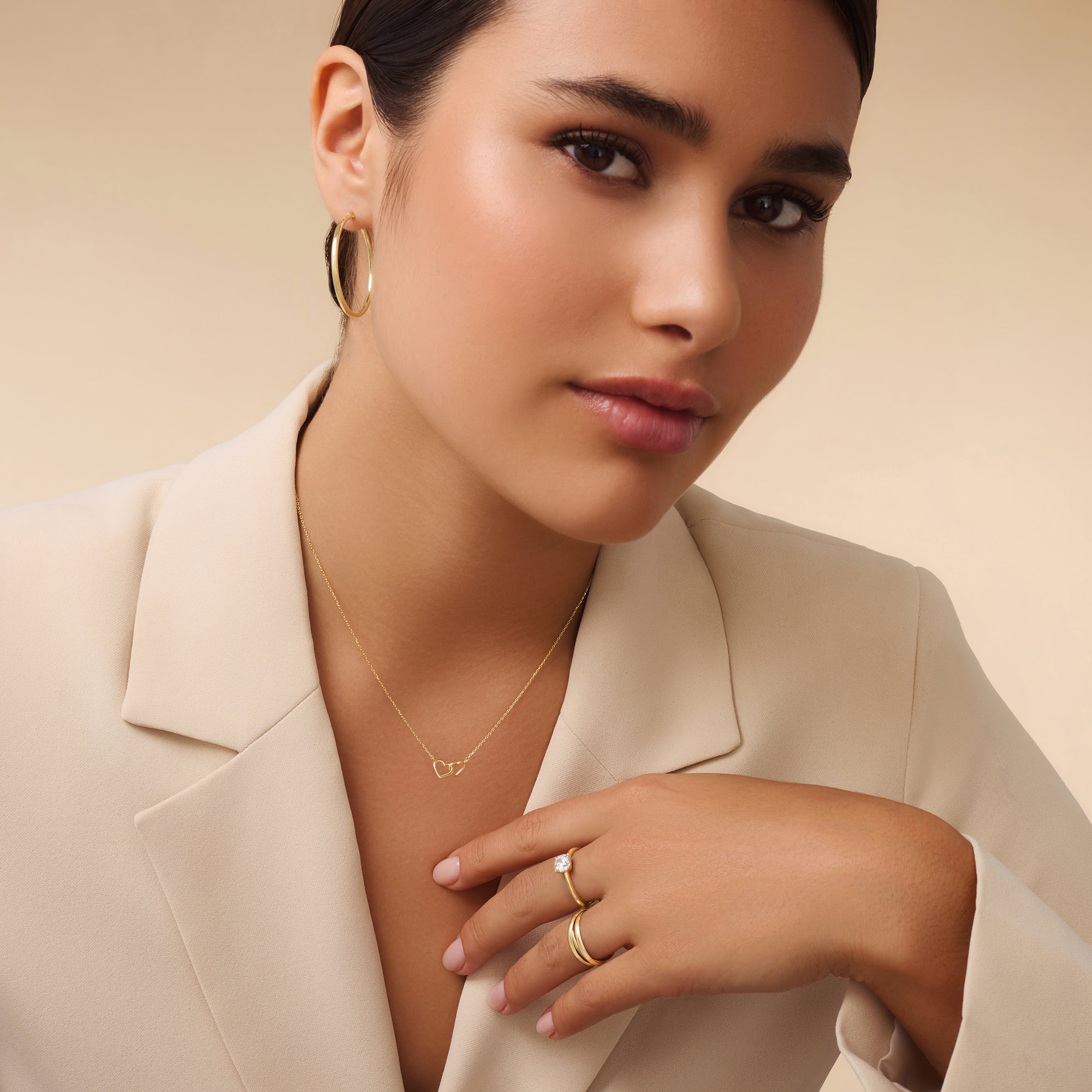 Hart Hanger Schakelketting Dames