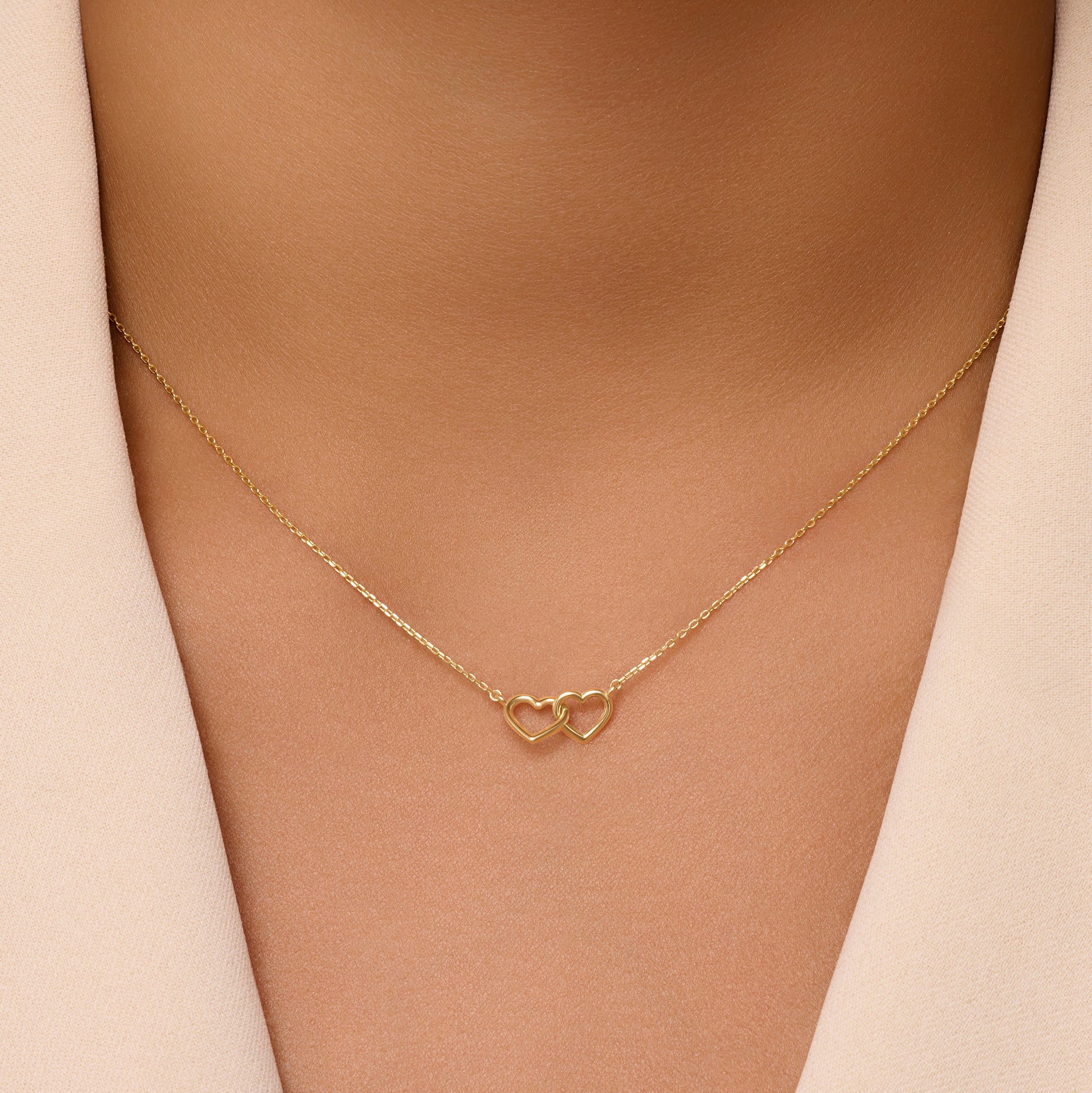 Hart Hanger Schakelketting Dames