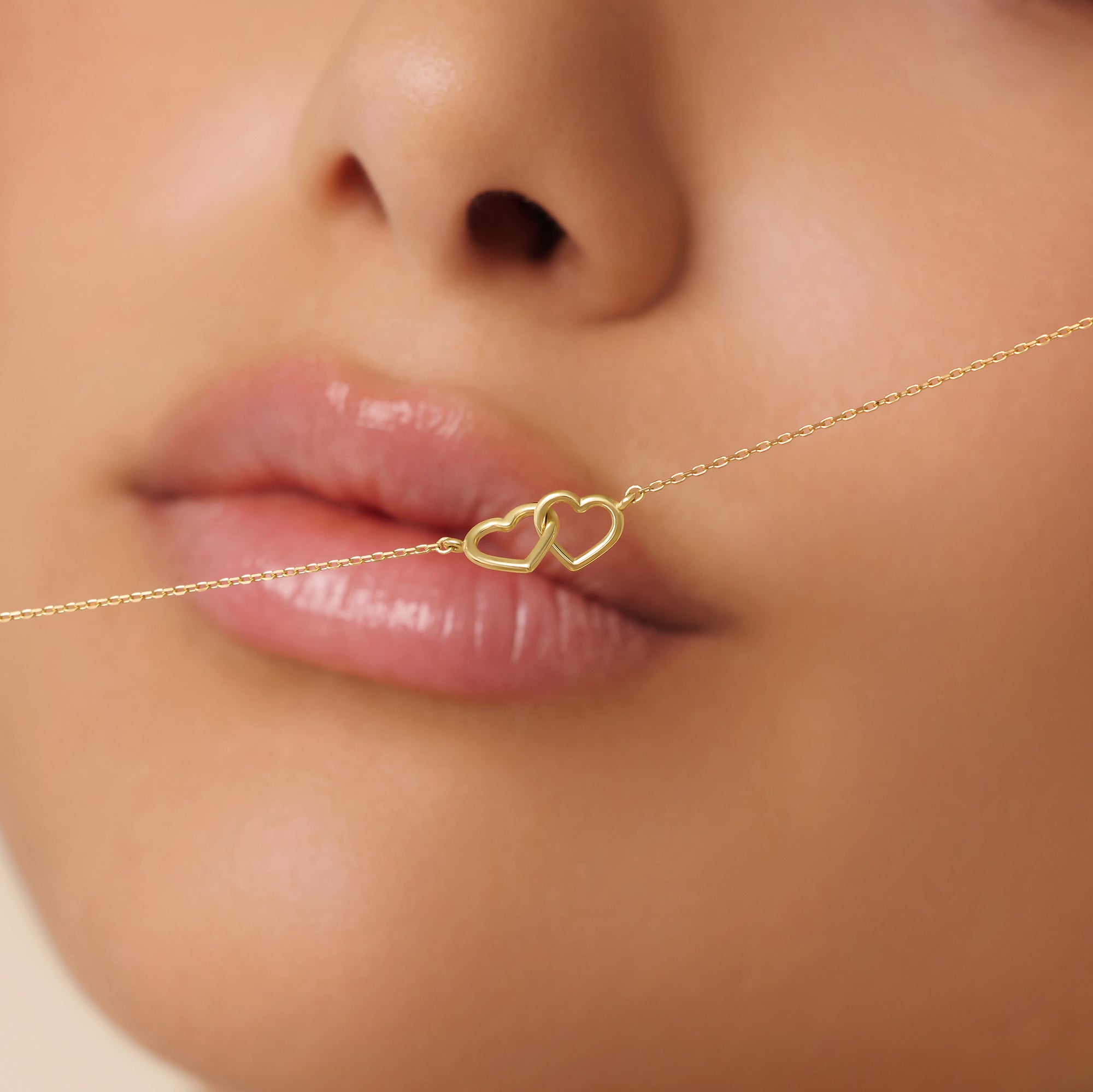 Hart Hanger Schakelketting Dames