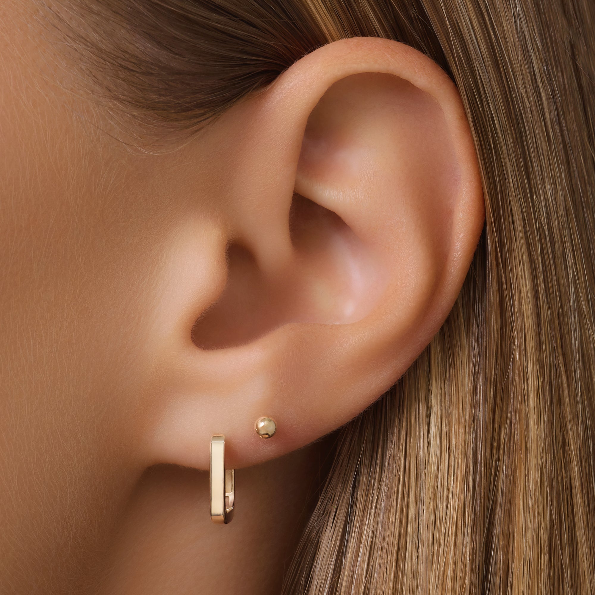 Huggie U Oorringen (12 mm)