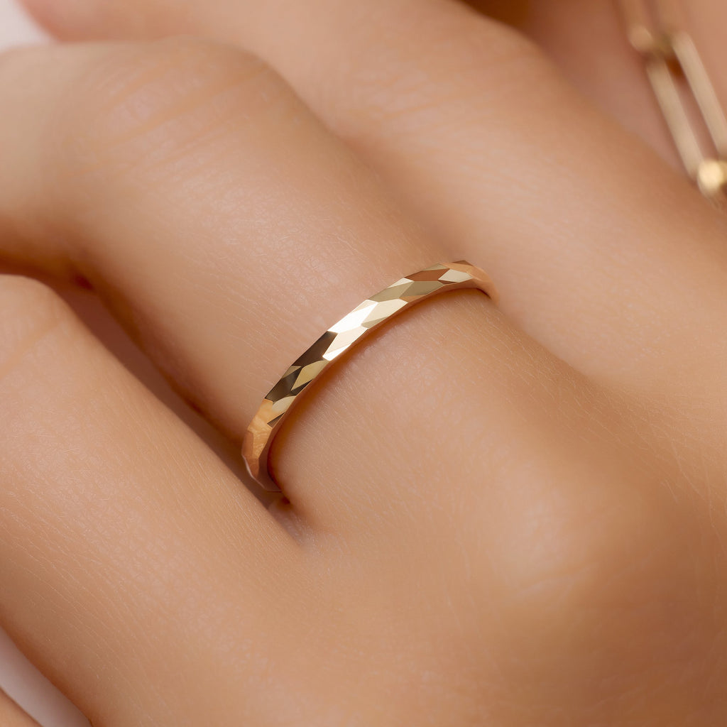 Gehamerde Stapelring