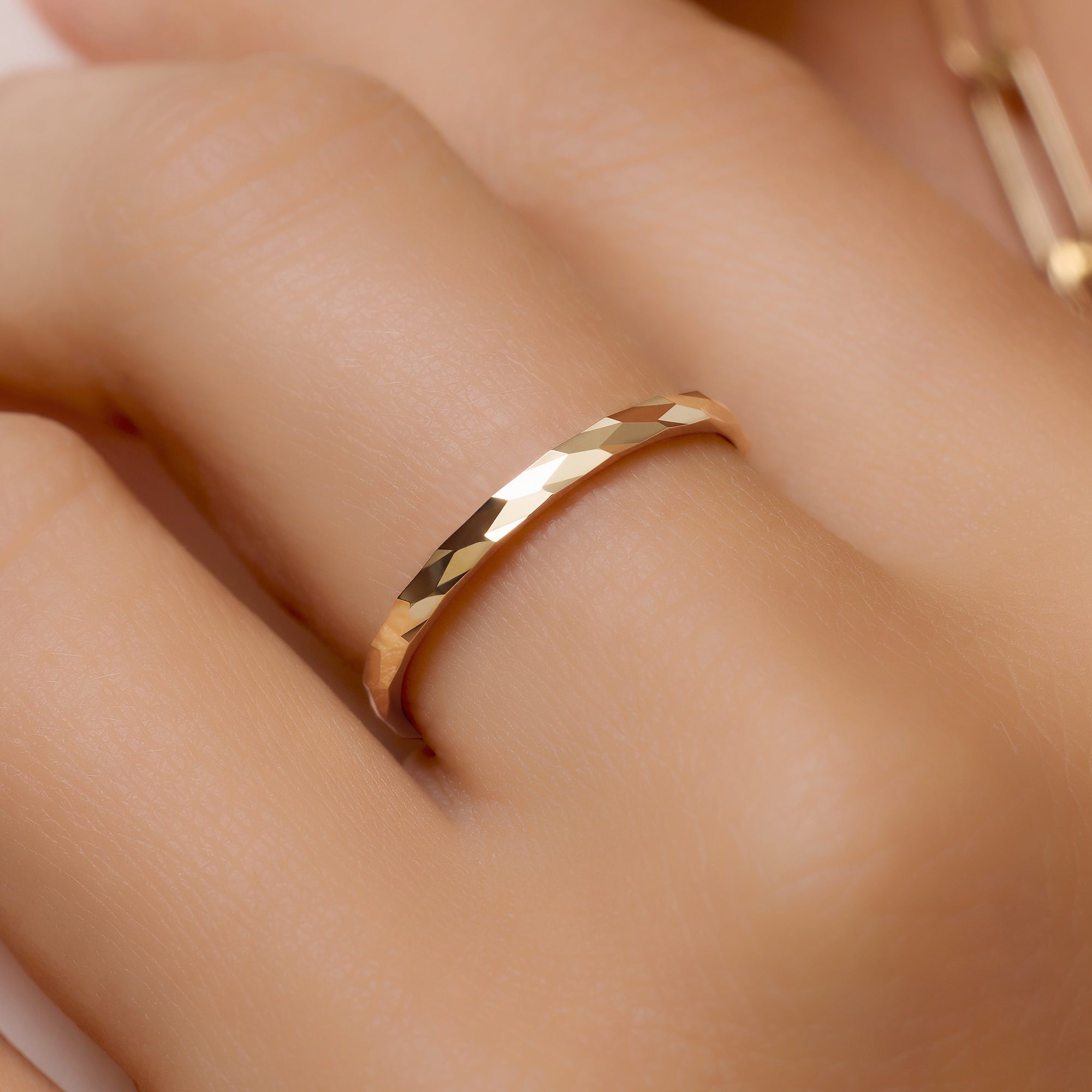 Gehamerde Stapelring