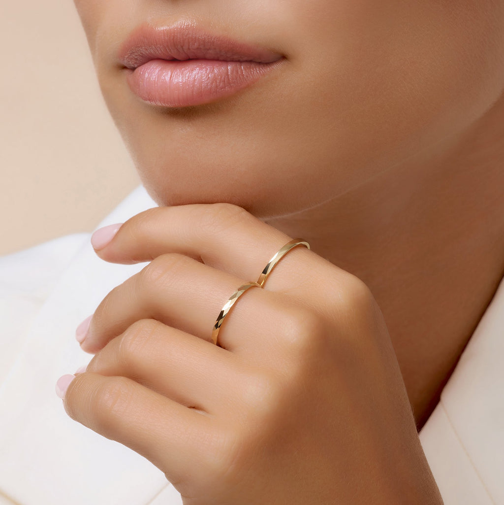 Gehamerde Stapelring