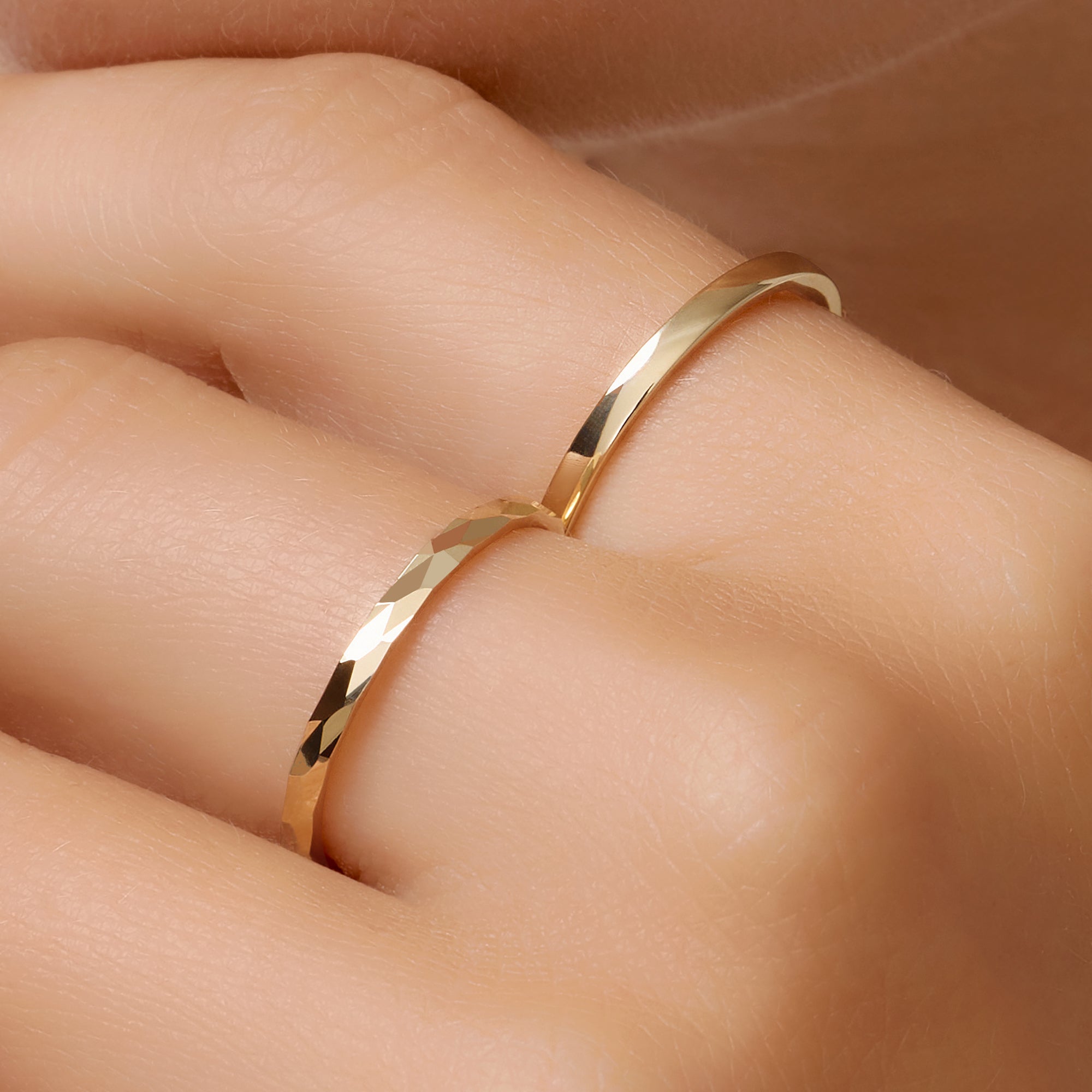 Gehamerde Stapelring