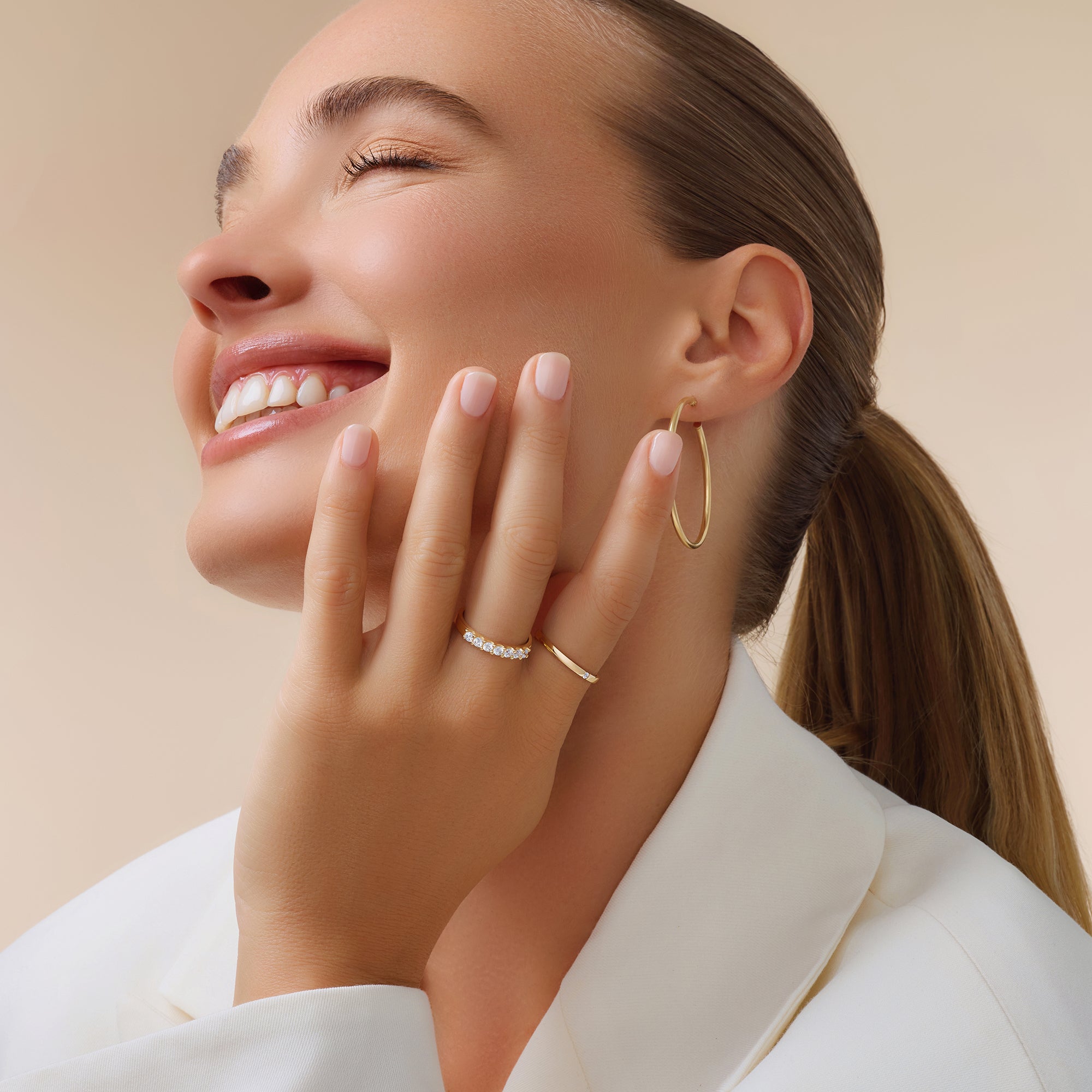 Tube Oversized Oorringen (40 mm)