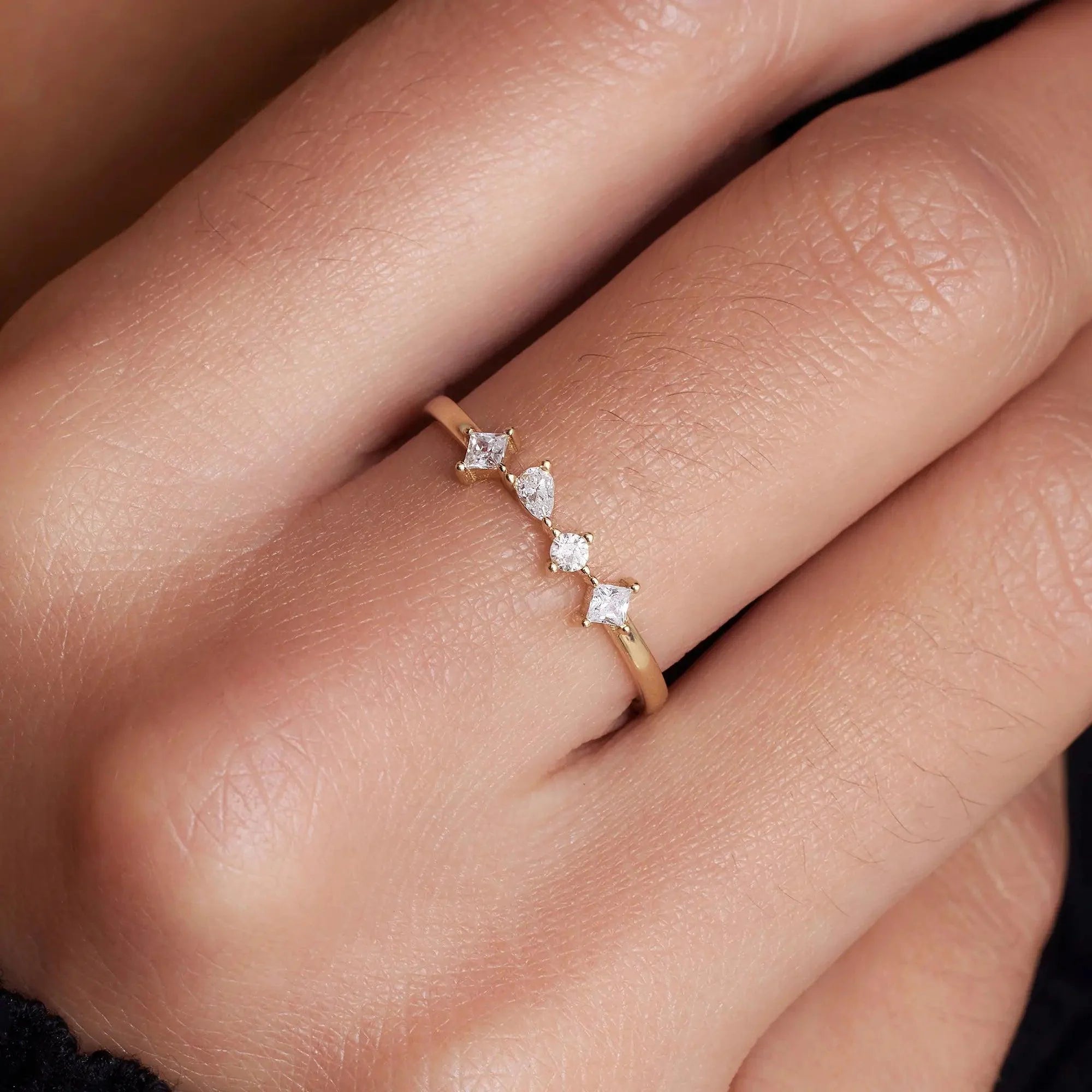 Sprankelende Zirkonia Statement-ring