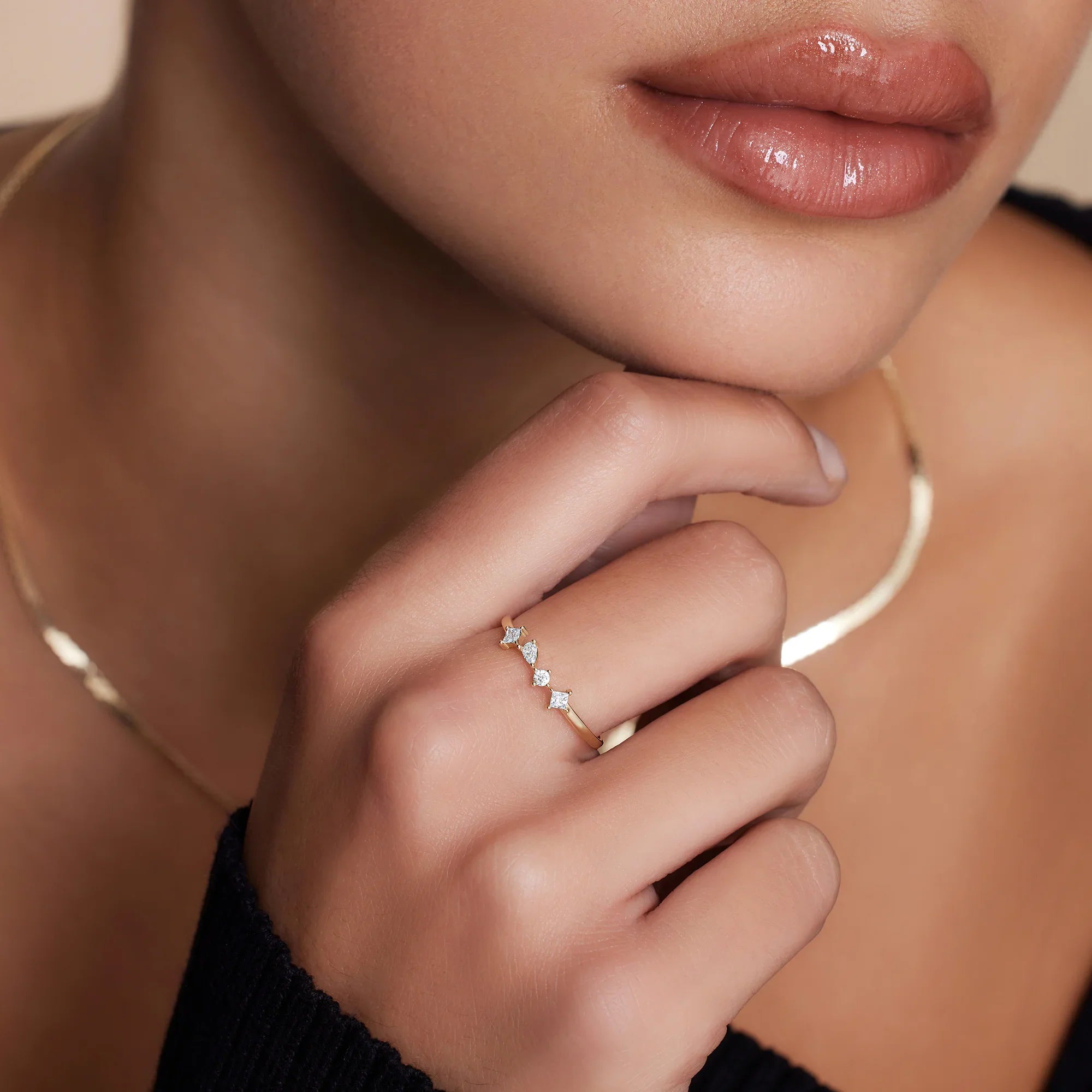 Sprankelende Zirkonia Statement-ring