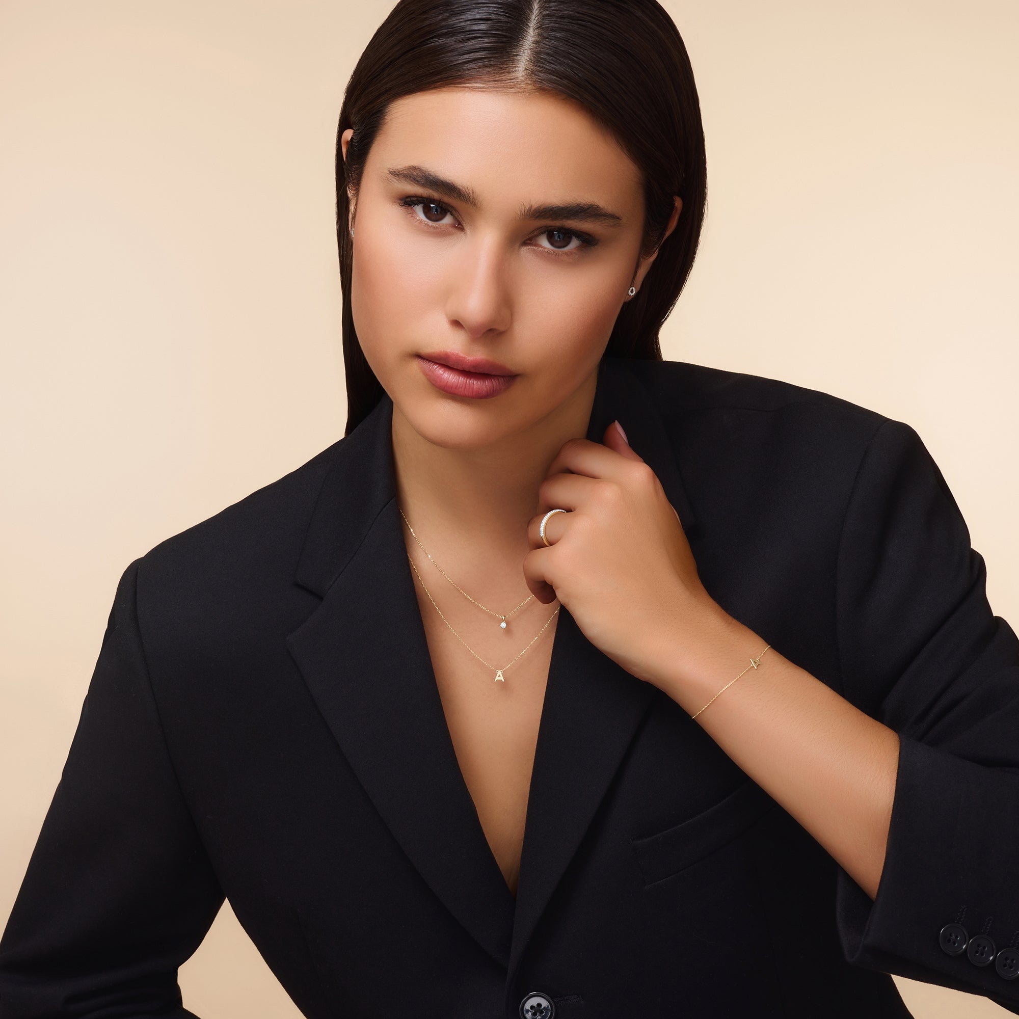 Initiaal Letter Ketting Dames