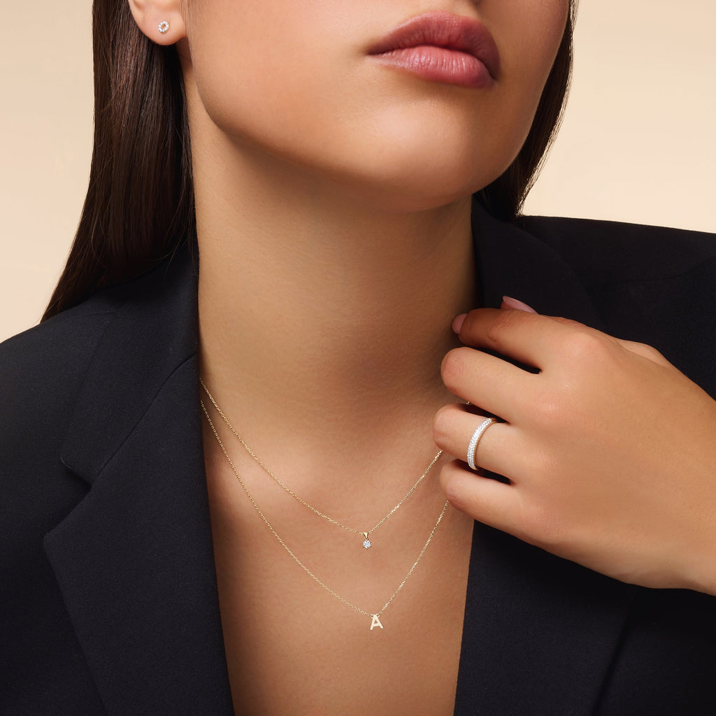 Initiaal Letter Ketting Dames