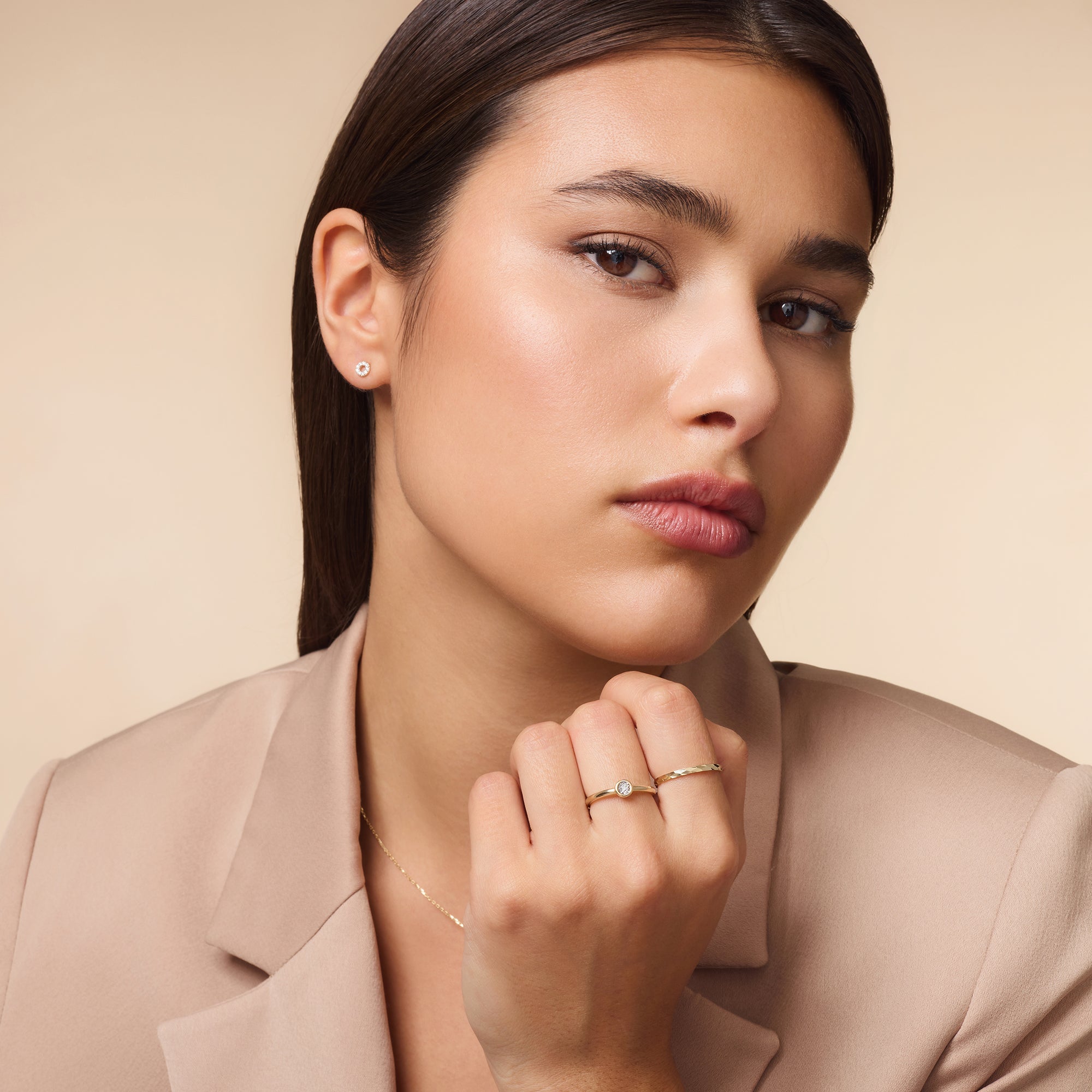 Gehamerde Stapelring