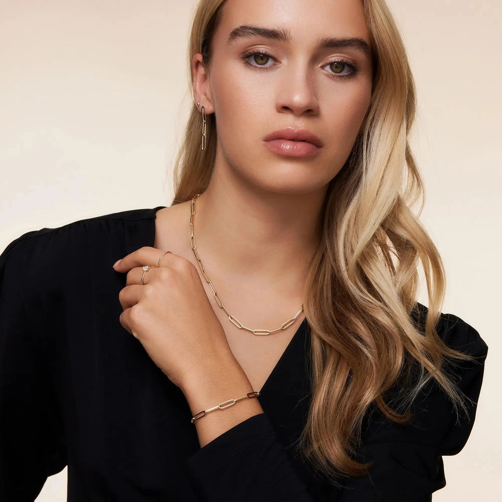 Paperclip Schakelketting Dames