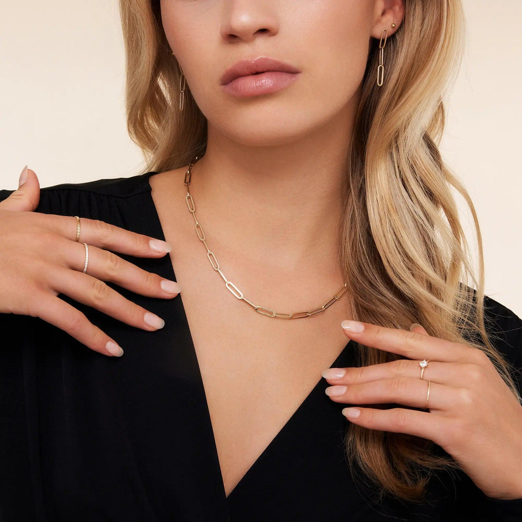 Paperclip Schakelketting Dames