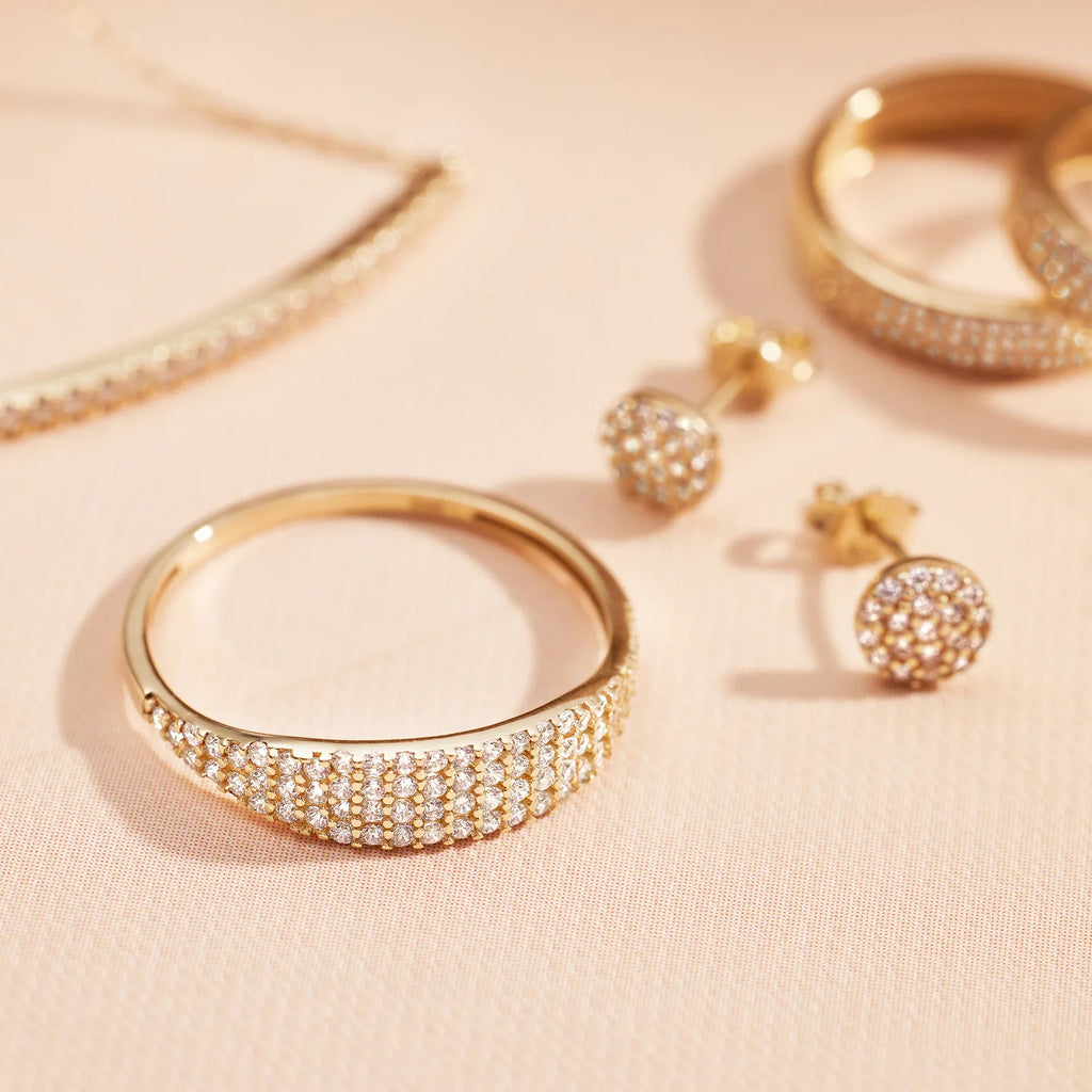 Pavé Zirkonia Gegelring