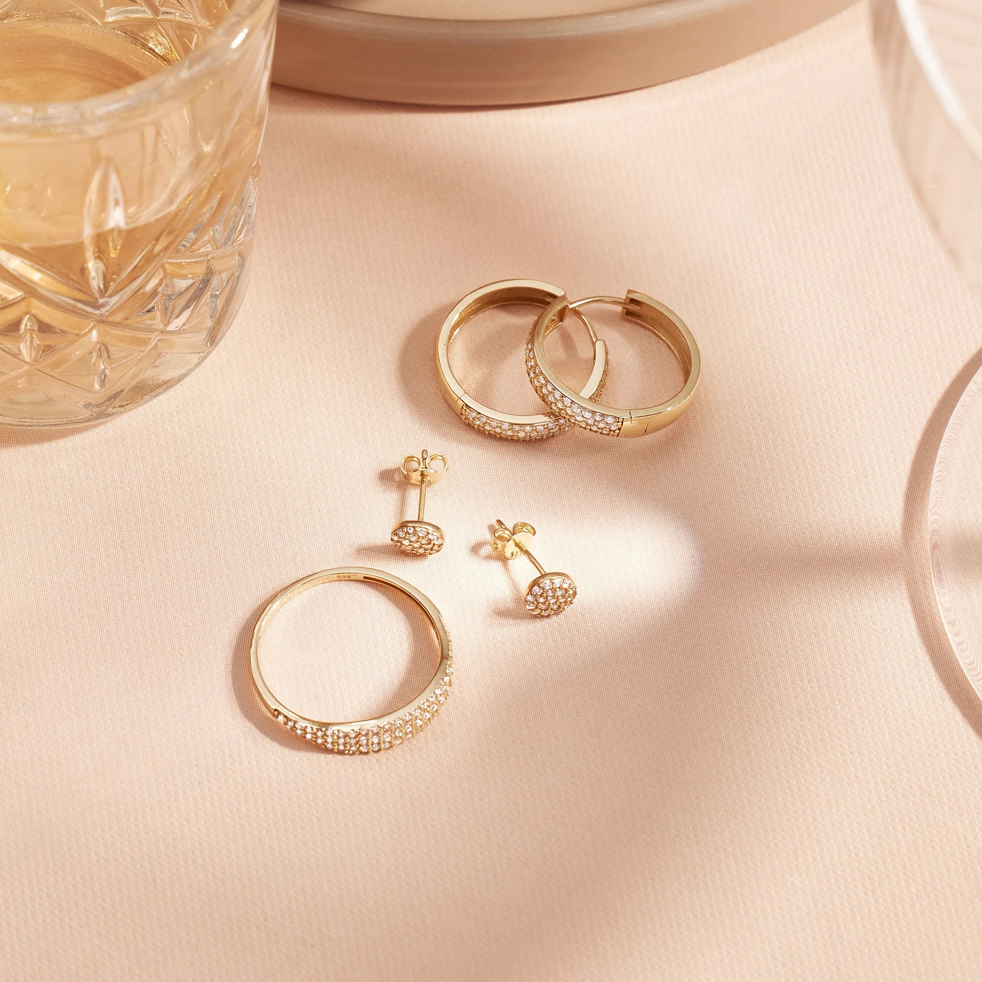 Pavé Zirkonia Gegelring