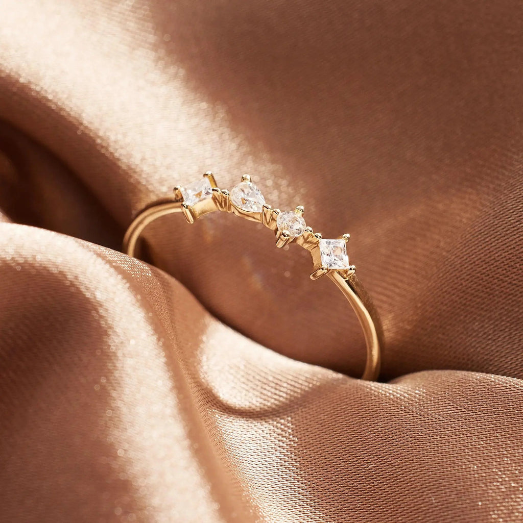 Sprankelende Zirkonia Statement-ring