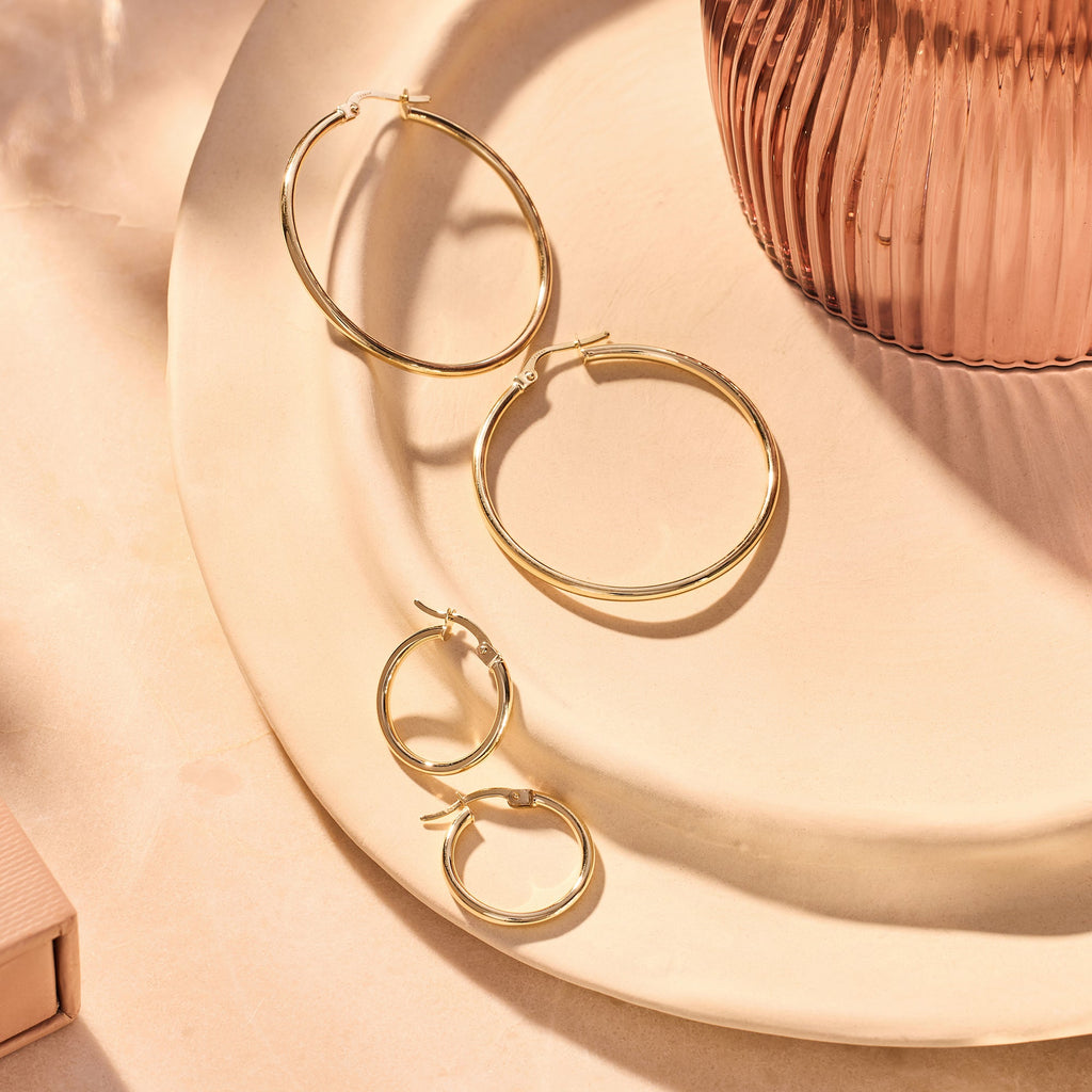 Tube Oversized Oorringen (40 mm)