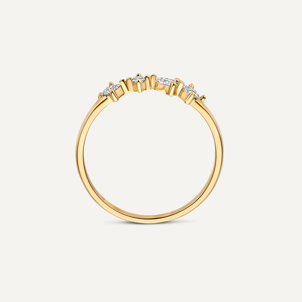 Sprankelende Zirkonia Statement-ring