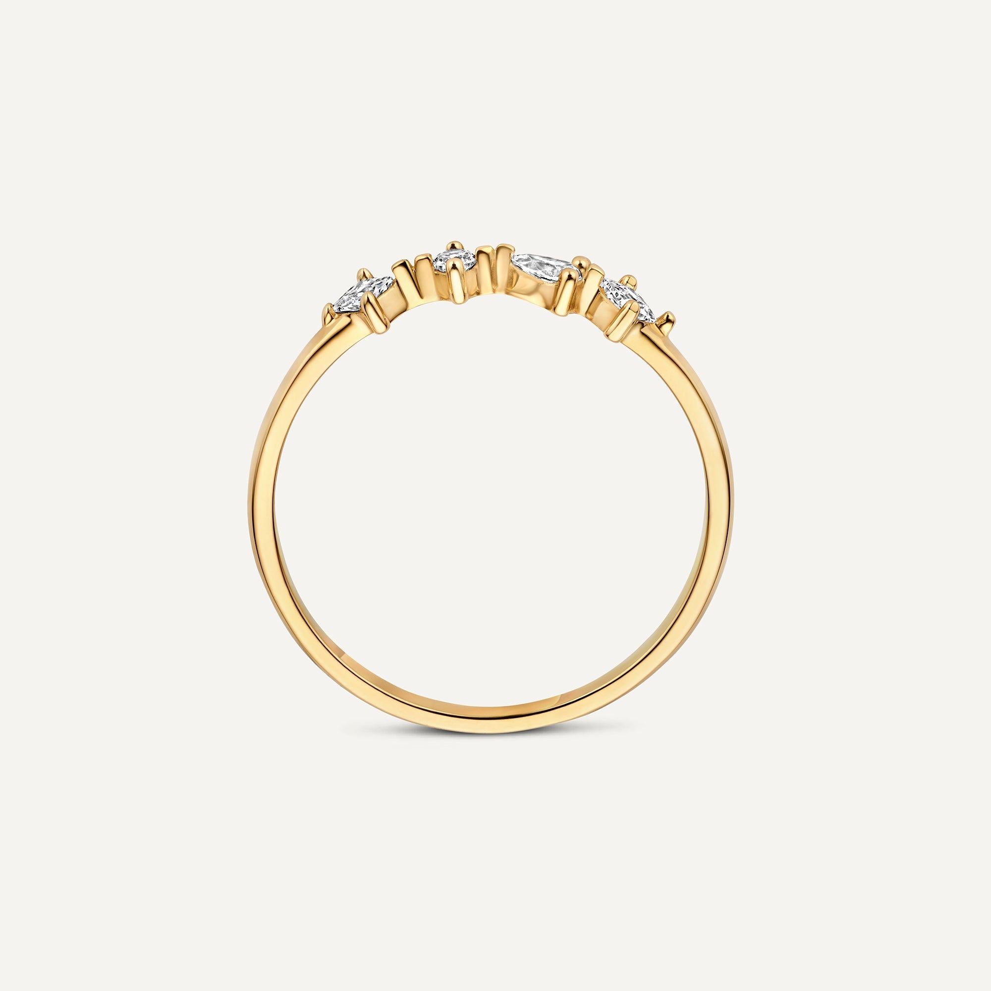 Sprankelende Zirkonia Statement-ring