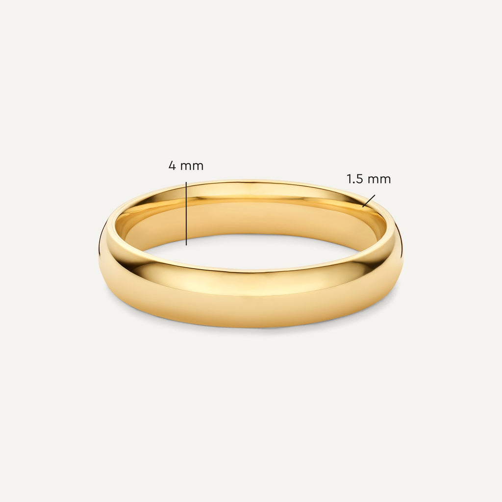 4 mm Curve Band-ring