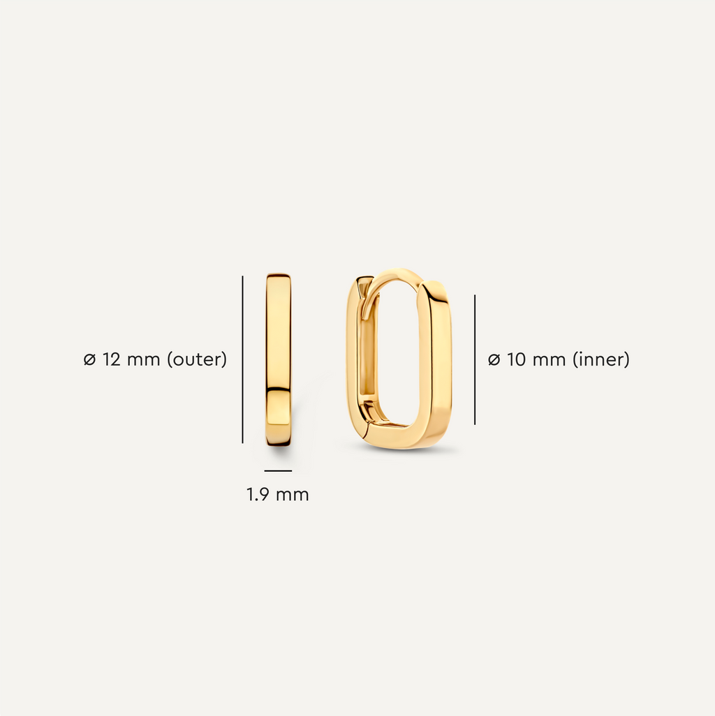 Huggie U Oorringen (12 mm)