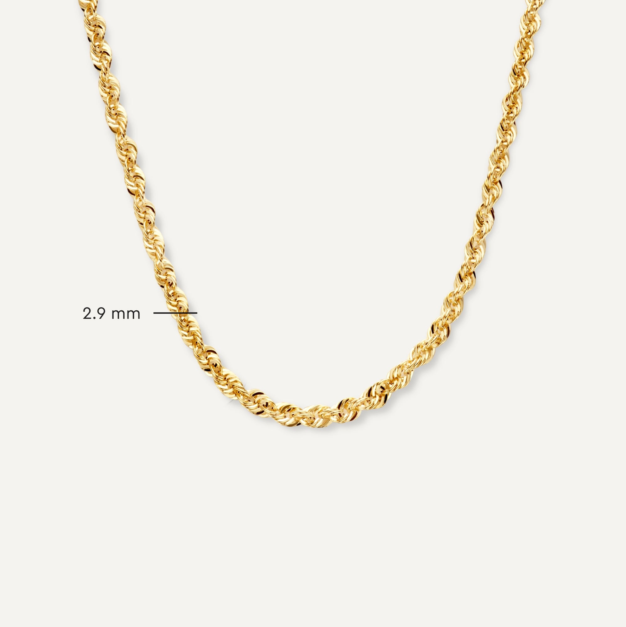 Gedraaide Rope Ketting Dames