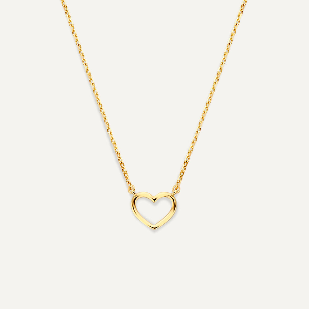 Open Hart Hanger Ketting Dames