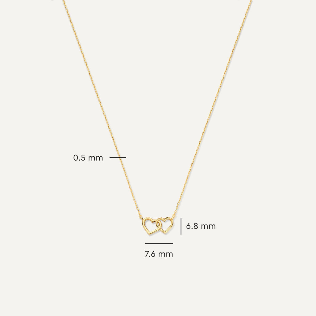 Hart Hanger Schakelketting Dames