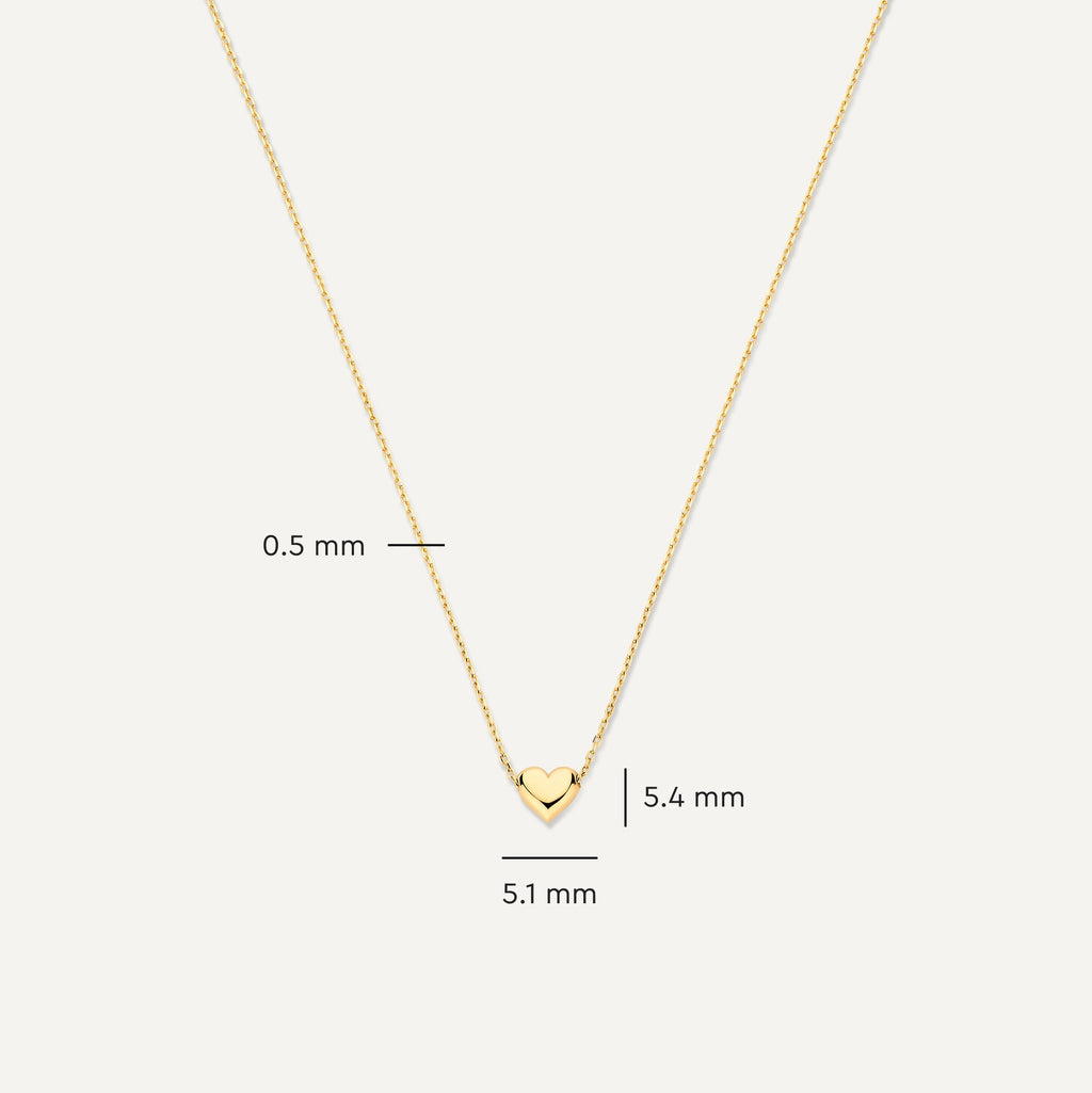 Puffy Hart Hanger Ketting Dames