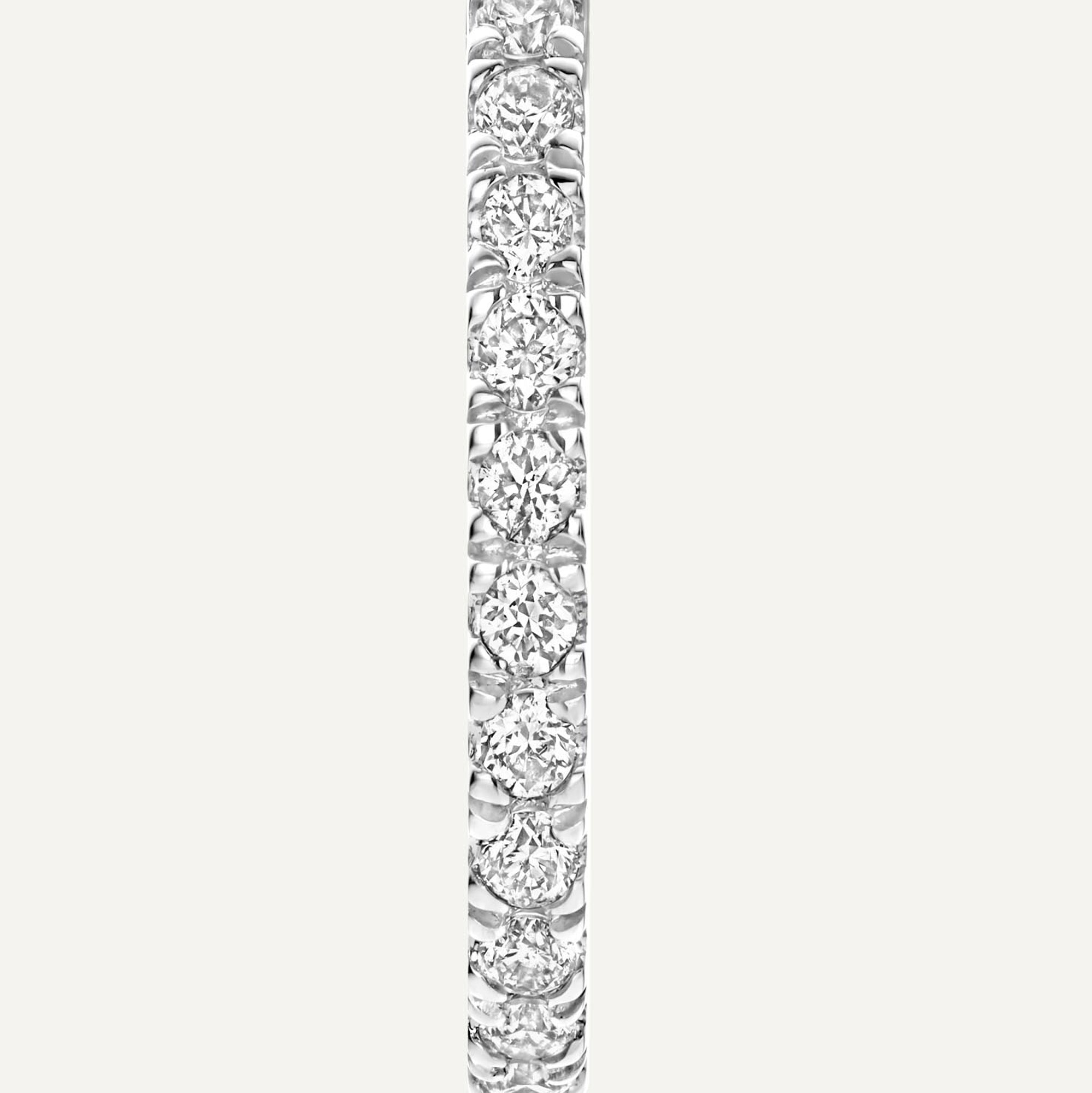Pavé Diamant Huggie Oorringen (12 mm)