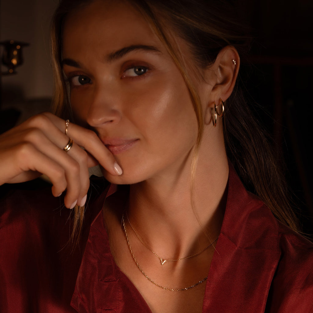 Initiaal Letter Ketting Dames