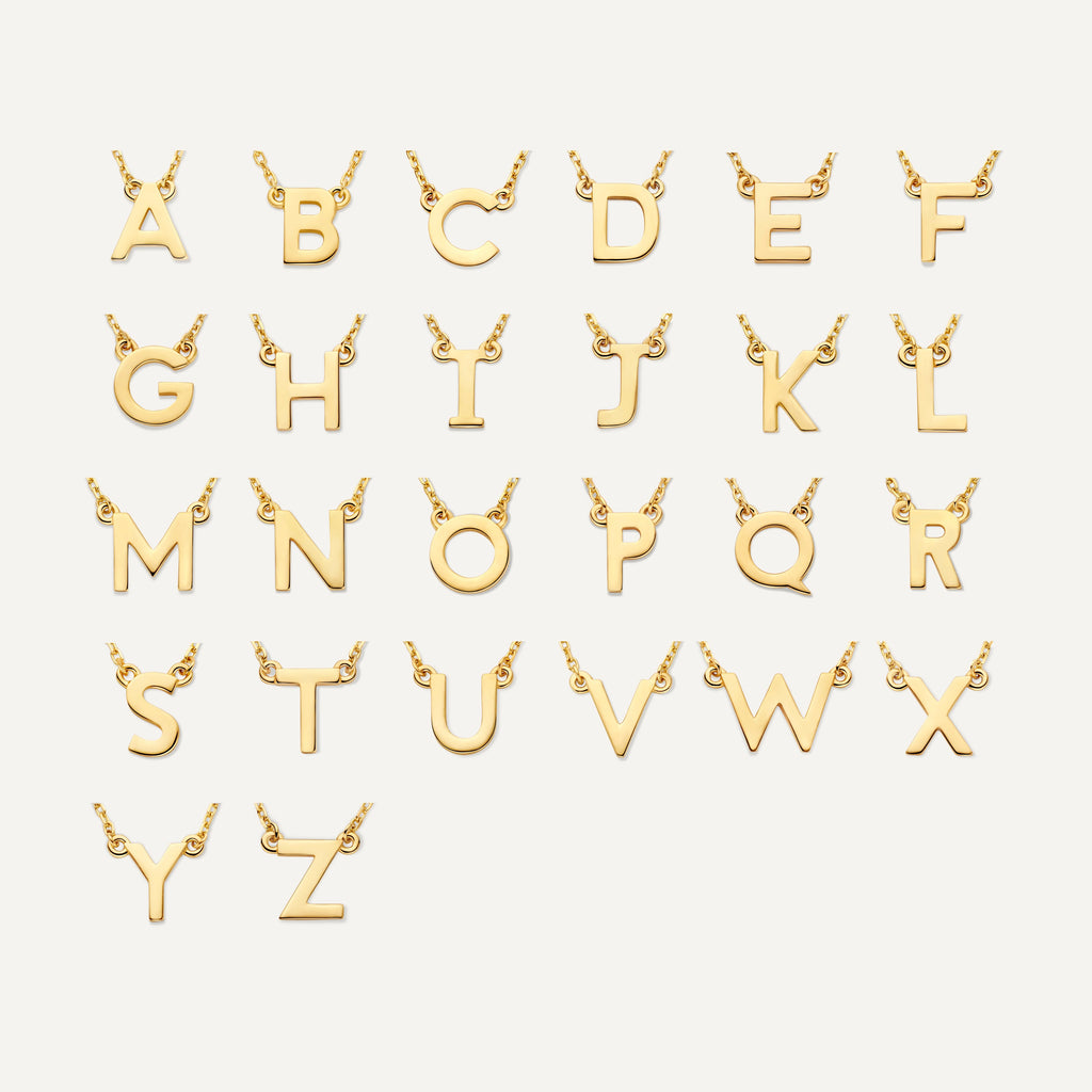 Initiaal Letter Ketting Dames